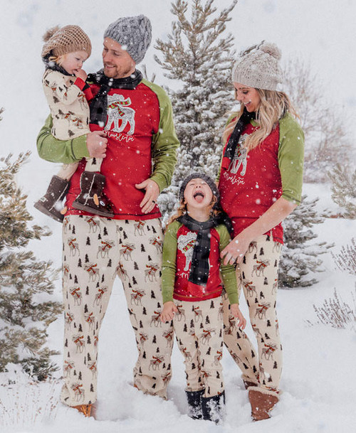 Lazy One Moosletoe Men's Long Sleeve PJ Set