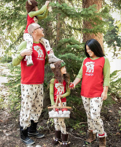 Lazy One Moosletoe Men's Long Sleeve PJ Tee