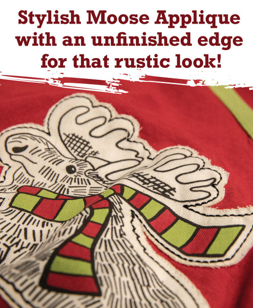 Lazy One Moosletoe Women's V-neck Nightshirt