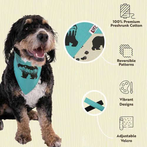 Lazy One Mountain Bear Dog Bandana