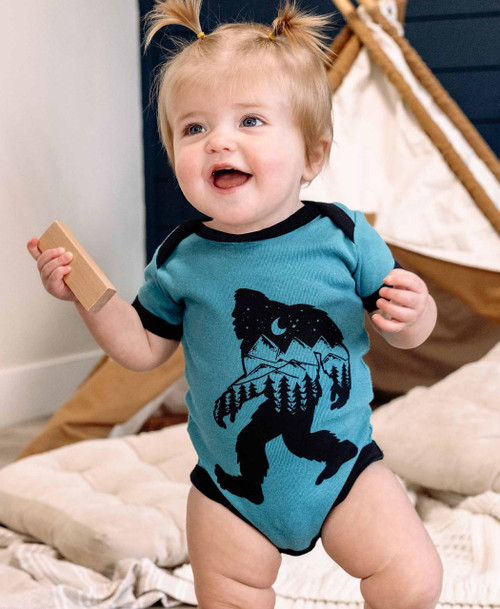 Lazy One Mountain Bigfoot Infant Onesie Creeper