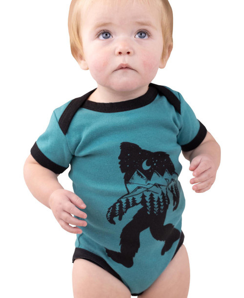lazy one Mountain Bigfoot Infant Onesie Creeper
