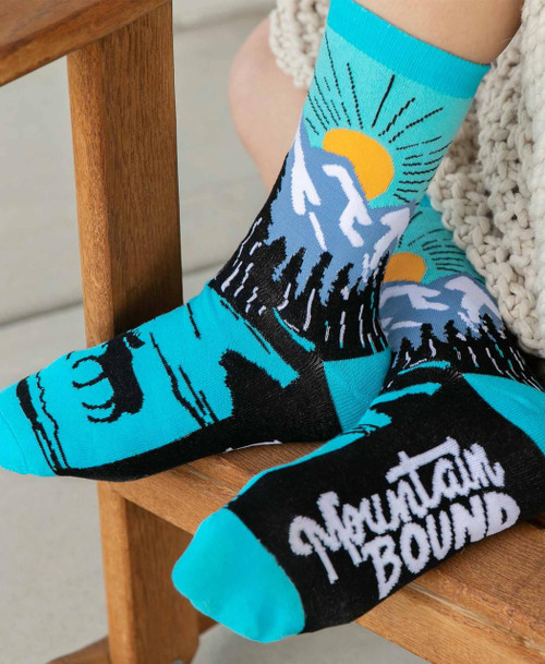 Lazy One Mountain Bound Crew Sock