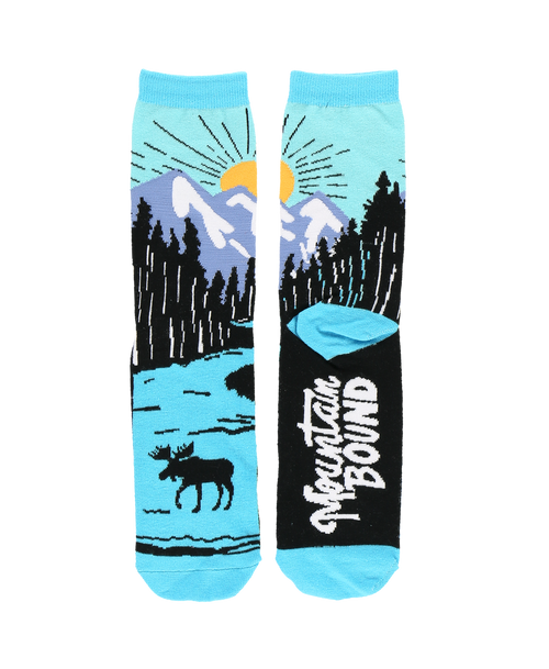 Lazy One Mountain Bound Crew Sock