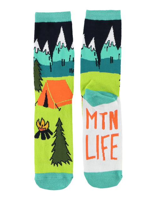 Lazy One Mountain Life Crew Socks