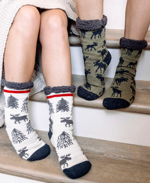 Lazy One Mountain Made Moose Plush Sock