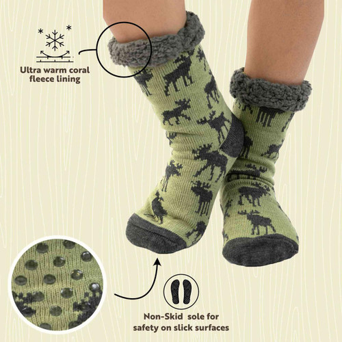 Lazy One Mountain Made Moose Plush Sock