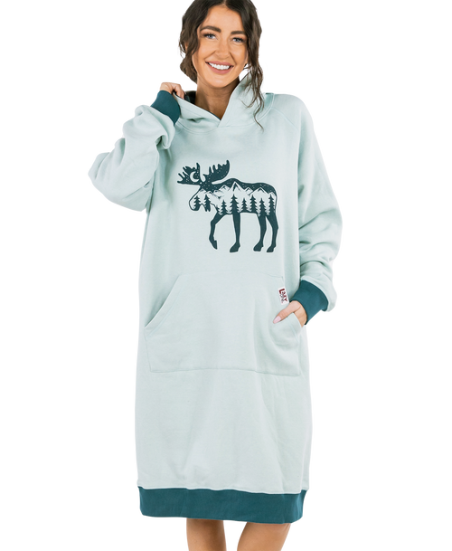 lazy one Mountain Moose Sleep Hoodie