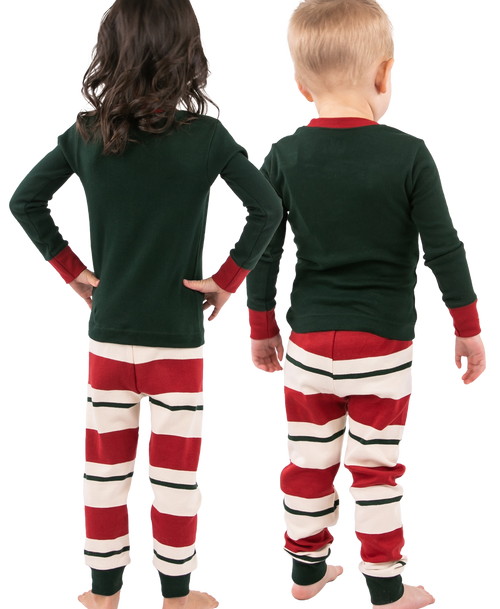 Lazy One Naughtiest Elf Kid's Long Sleeve PJ's