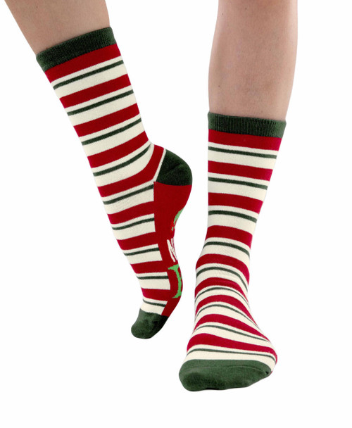 Lazy One Naughty Elf Crew Sock