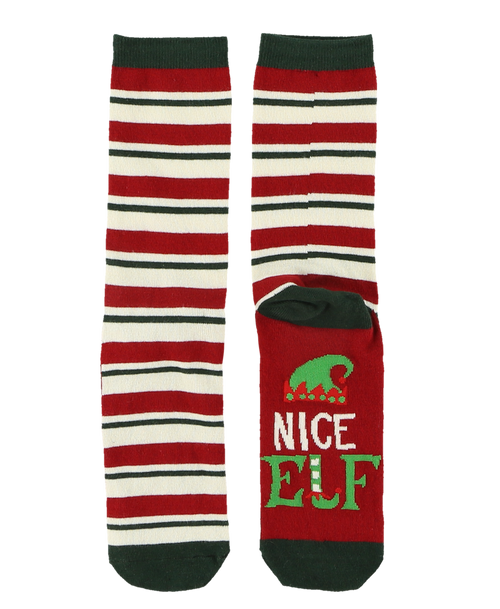Lazy One Nice Elf Crew Sock