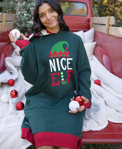 Lazy One Nice Elf Sleep Hoodie