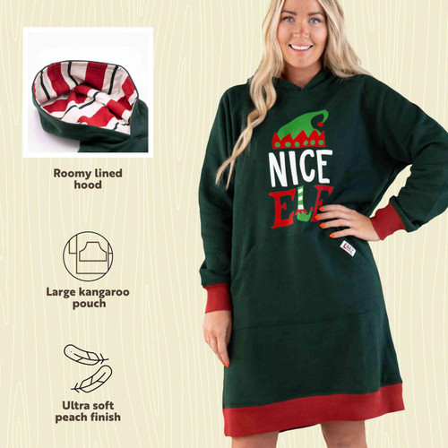 Lazy One Nice Elf Sleep Hoodie