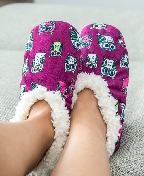 Lazy One Night Owl Fuzzy Feet Slipper