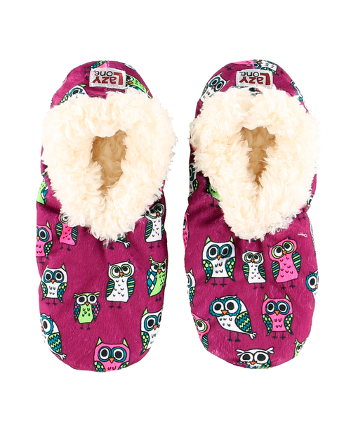 Lazy One Night Owl Fuzzy Feet Slipper