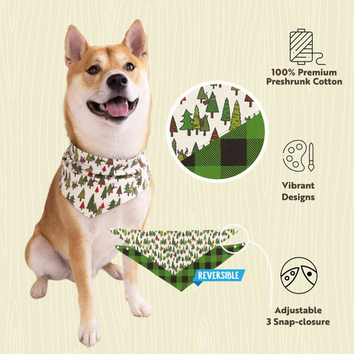 Lazy One No Peeking Dog Christmas Bandana