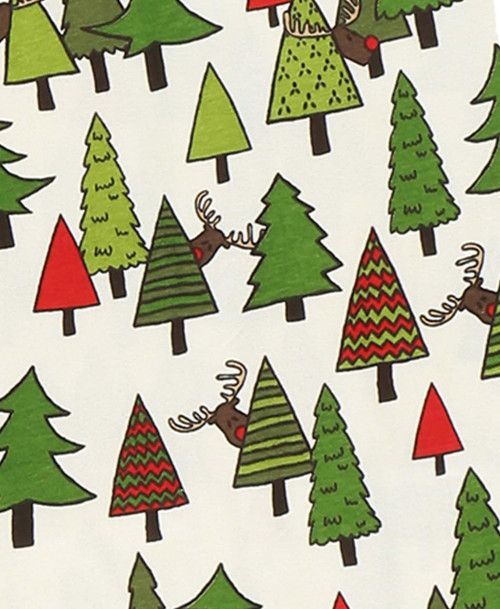 Lazy One No Peeking Kid Reindeer Onesie Flapjack