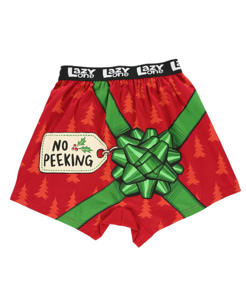 Lazy One No Peeking Men's Funny Boxer