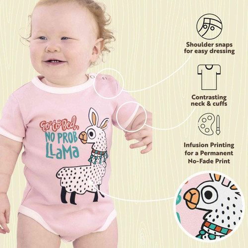 Lazy One No Prob Llama Infant Creeper Onesie