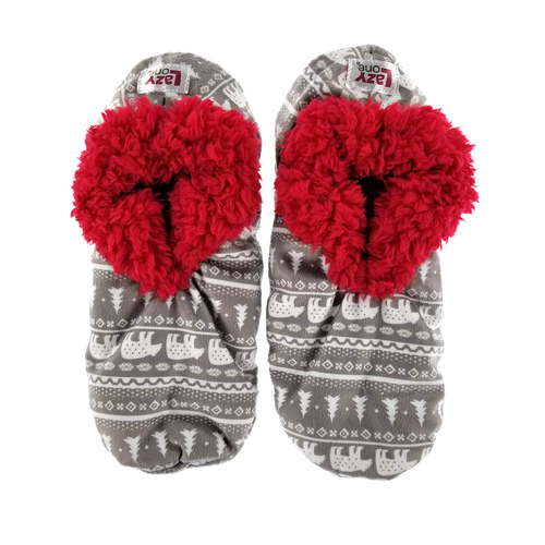 Lazy One Nordic Bear Fuzzy Feet Slipper