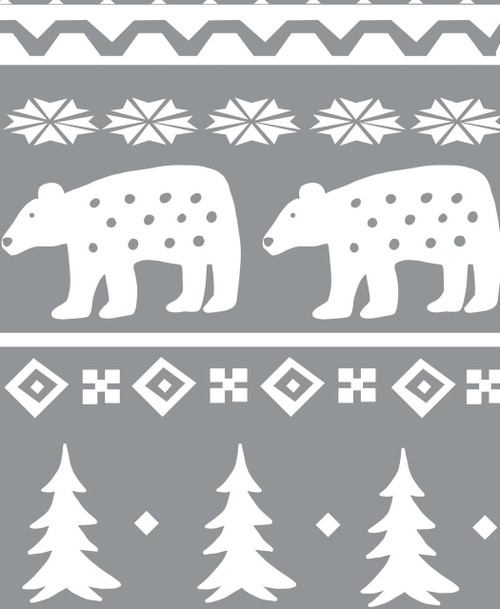 Lazy One Nordic Bear Kid's Long Sleeve PJ's