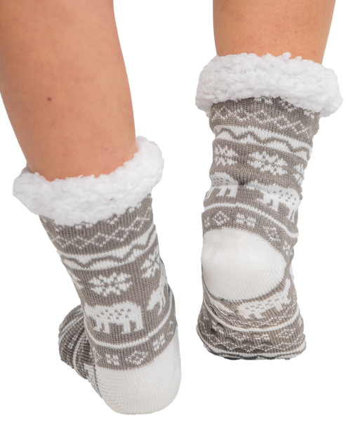 Lazy One Nordic Bear Plush Sock