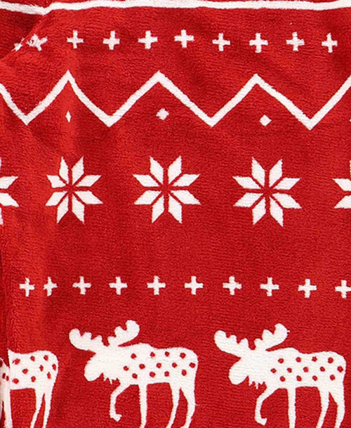 Lazy One Nordic Moose Kid's Long Sleeve PJ's