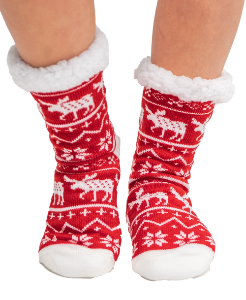 lazy one Nordic Moose Plush Sock