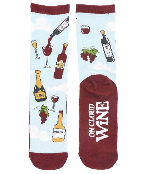 lazy one On Cloud Wine Crew Sock