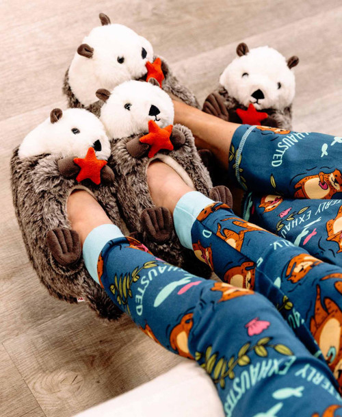 Lazy One Otter Critter Slippers