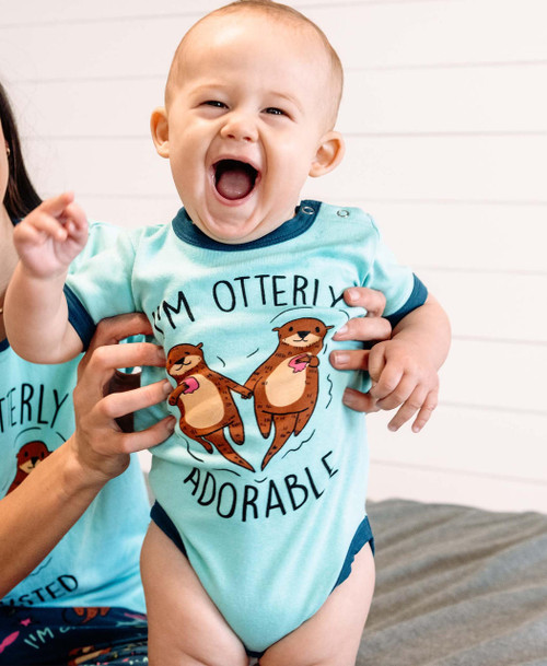 Lazy One Otterly Adorable Infant Creeper Onesie