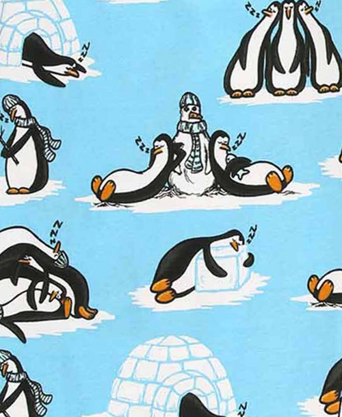 Lazy One Out Cold Blue Penguin Men's PJ Pant