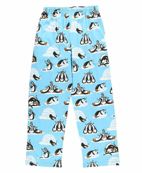 Lazy One Out Cold Blue Penguin Men's PJ Pant