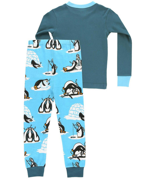 Lazy One Out Cold Penguin Kid's Long Sleeve PJ's