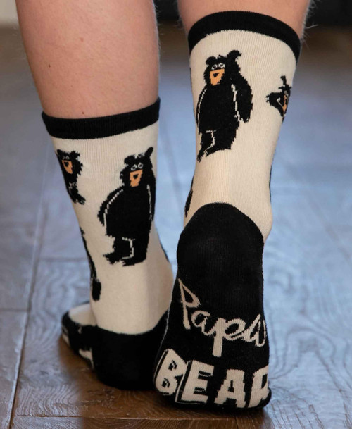 Lazy One Papa Bear Crew Sock