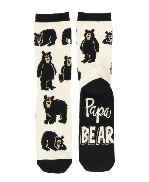 Lazy One Papa Bear Crew Sock
