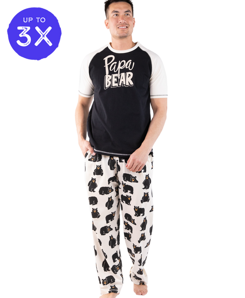 lazy one Papa Bear Men's PJ Set