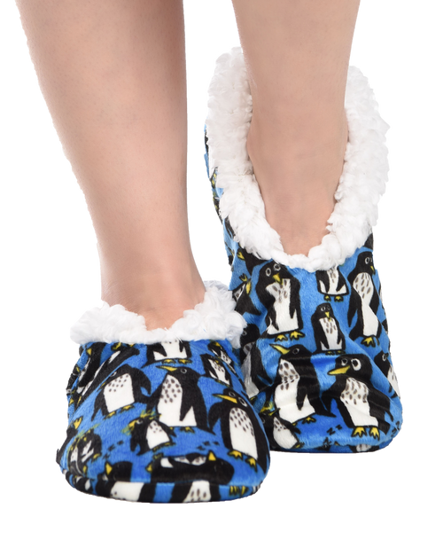 lazy one Penguin Fuzzy Feet Slipper