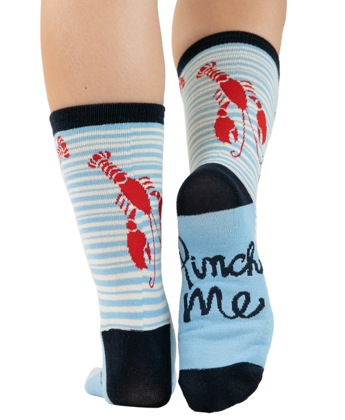 lazy one Pinch Me Lobster Crew Sock