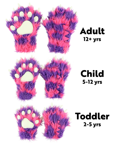 Lazy One Pink Monster Kid And Adult Paw Mitt