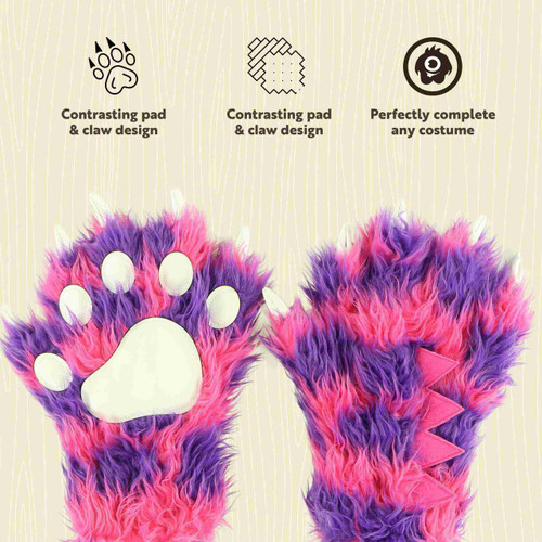 Lazy One Pink Monster Kid And Adult Paw Mitt