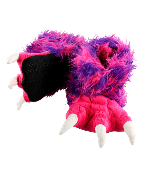 Lazy One Pink Monster Kid And Adult Paw Slipper
