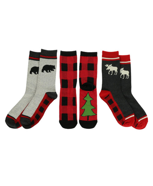 lazy one Plaid Sock 3 Pack