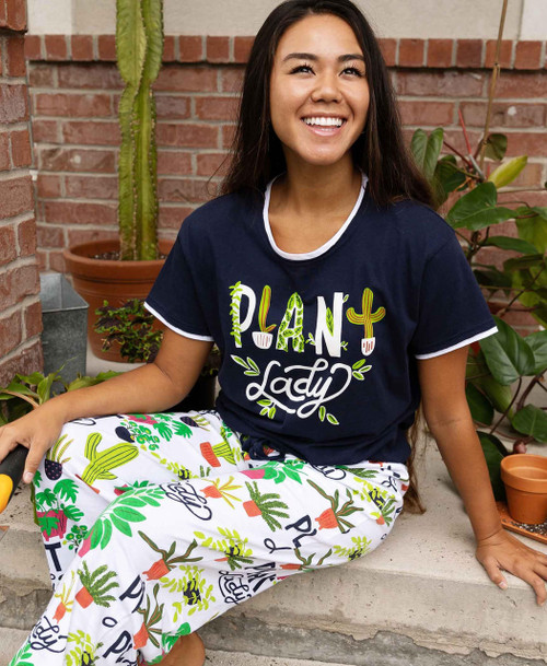 Lazy One Plant Lady Women's Regular Fit PJ Set