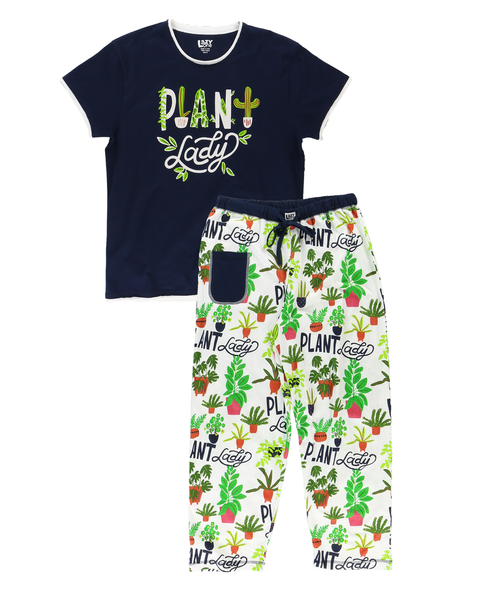 Lazy One Plant Lady Women's Regular Fit PJ Set