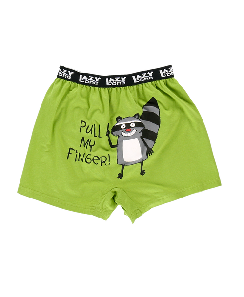 Lazy One Pull My Finger Raccoon Kid Boxer