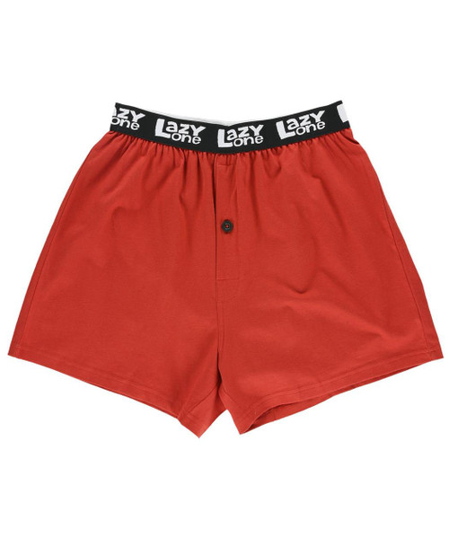 Lazy One Pull My Finger Raccoon Red Kid Boxer