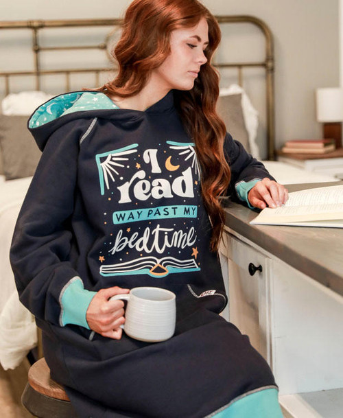 Lazy One Read Past My Bedtime Sleep Hoodie