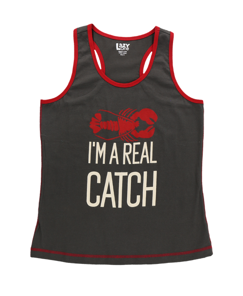 Lazy One Real Catch Women's Lobster Tank Top