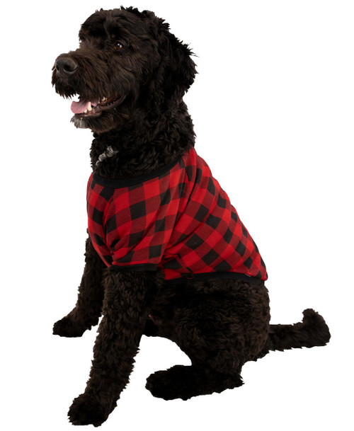 lazy one Red Plaid Dog Shirt